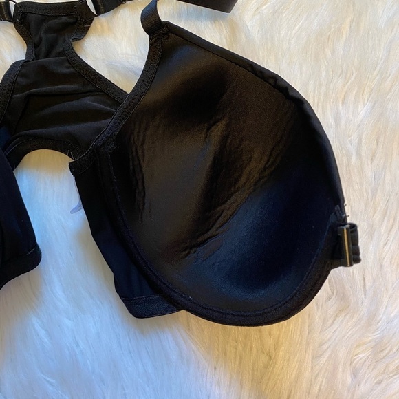 Bra Womens Size 42D Black Front‎ Closure - Picture 7 of 8